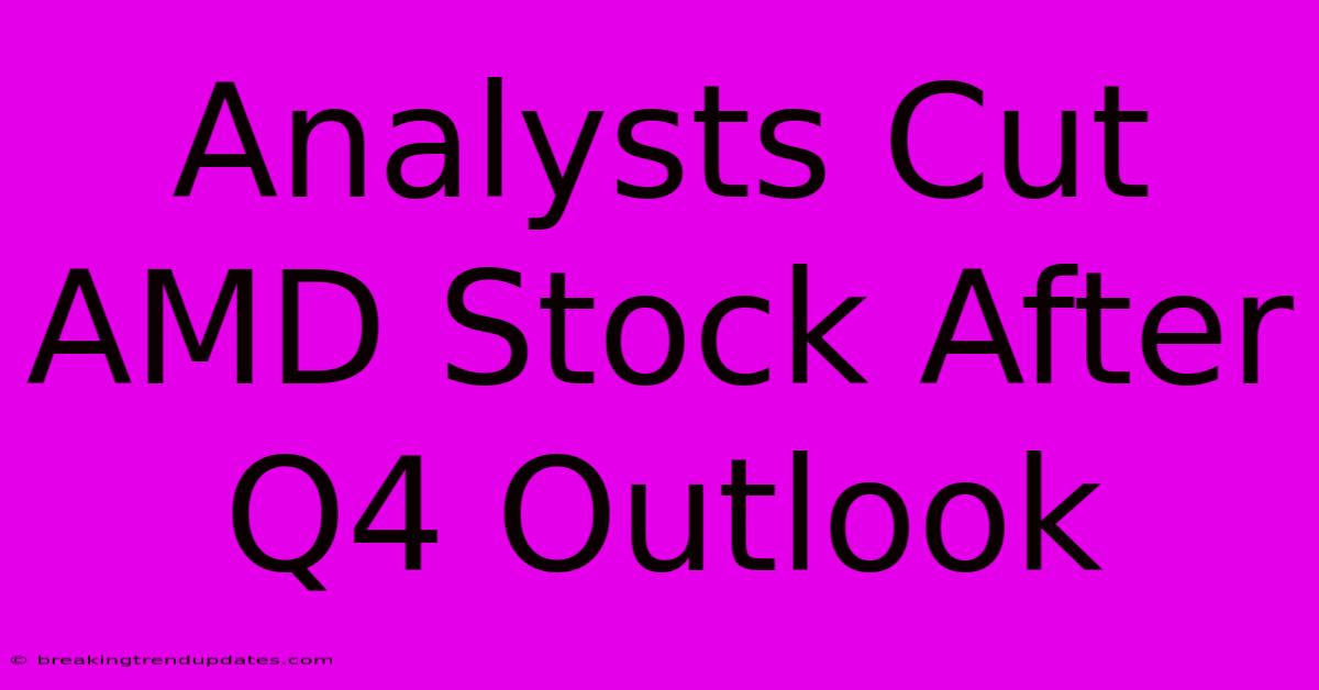 Analysts Cut AMD Stock After Q4 Outlook