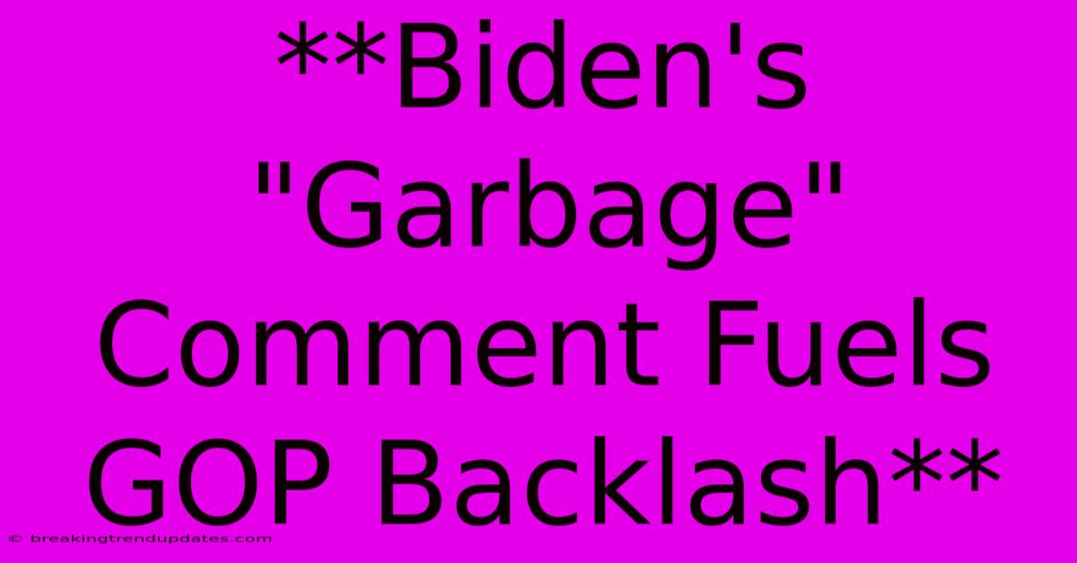 **Biden's 