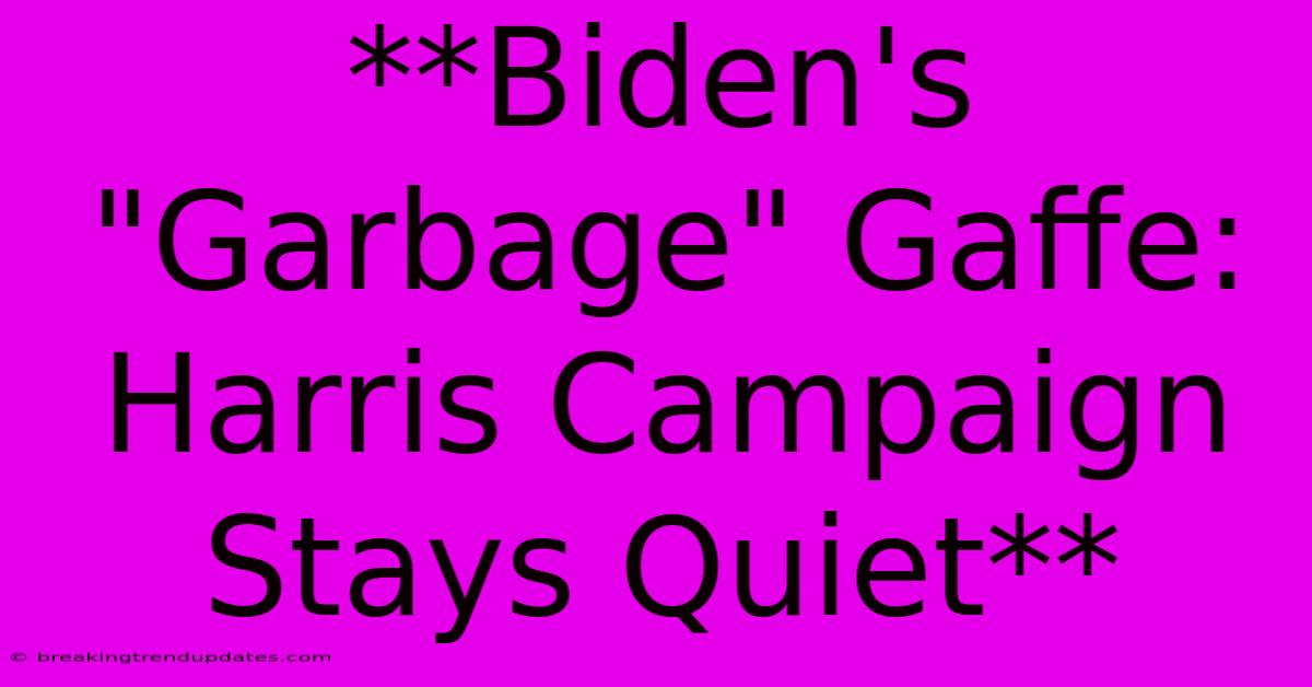 **Biden's 