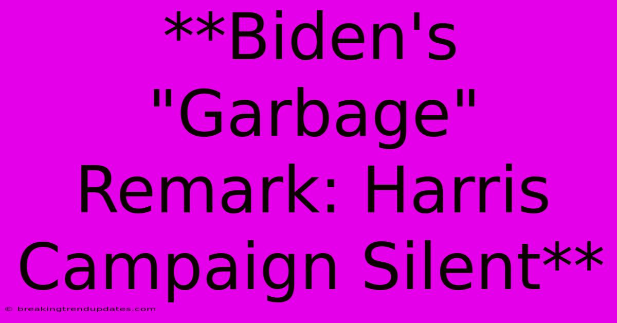 **Biden's 