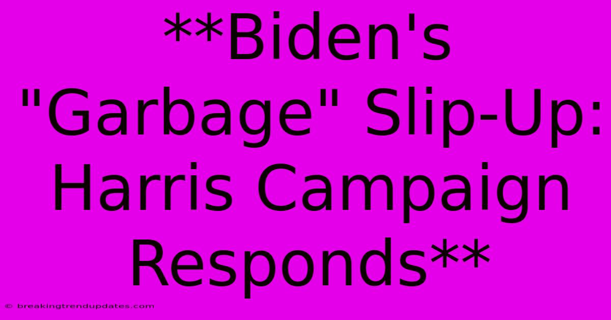 **Biden's 