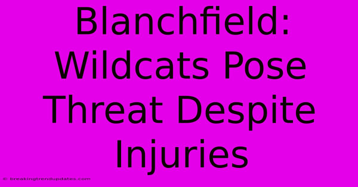 Blanchfield: Wildcats Pose Threat Despite Injuries Blanchfield: Wildcats Pose Threat Despite Injuries