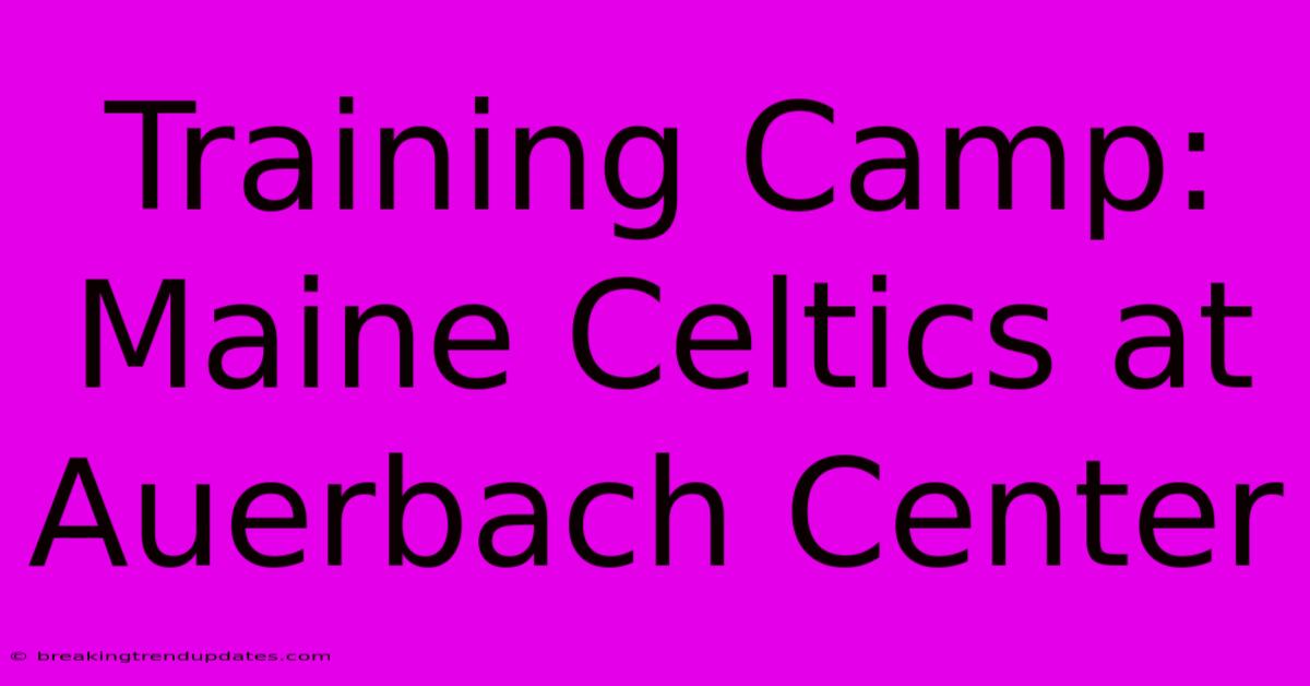 Training Camp: Maine Celtics At Auerbach Center Training Camp: Maine Celtics At Auerbach Center