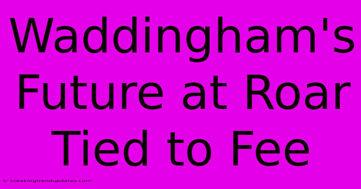 Waddingham's Future At Roar Tied To Fee