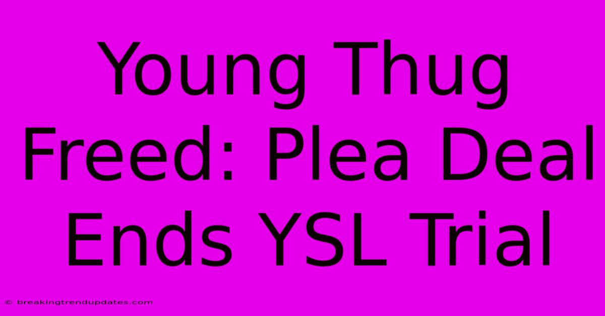 Young Thug Freed: Plea Deal Ends YSL Trial Young Thug Freed: Plea Deal Ends YSL Trial