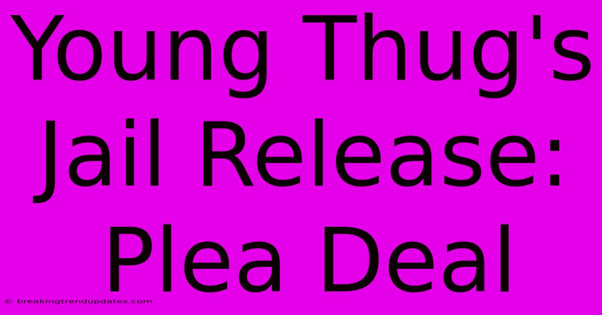 Young Thug's Jail Release: Plea Deal 